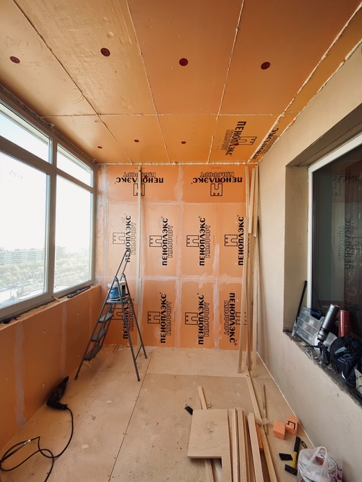 Утепление балкона